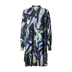 FRNCH PARIS Košilové šaty 'Kym' námořnická modř / antracitová / mátová / světle fialová