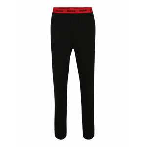 HUGO Pyžamové kalhoty 'Linked' ohnivá červená / černá