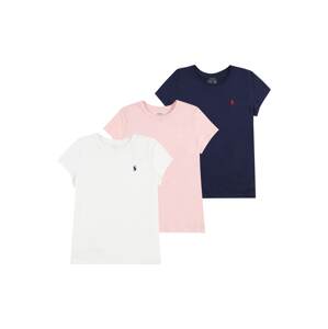 Polo Ralph Lauren Tričko námořnická modř / růžová / bílá
