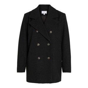 VILA Přechodný kabát  černá / bílá