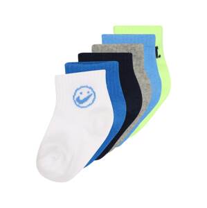 Nike Sportswear Ponožky  námořnická modř / šedý melír / limetková / bílá