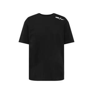 PUMA Funkční tričko  černá / bílá