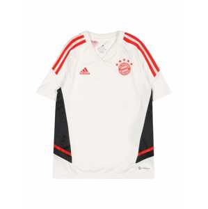 ADIDAS PERFORMANCE Funkční tričko 'FC Bayern'  bílá / červená / černá