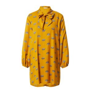 Compania Fantastica Košilové šaty 'Vestido' světlemodrá / zlatě žlutá / tmavě fialová