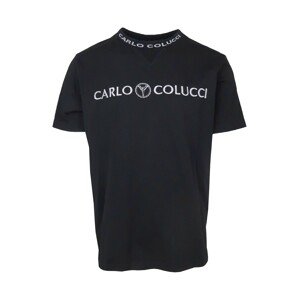 Carlo Colucci Tričko  černá / bílá