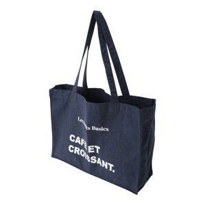 Les Petits Basics Nákupní taška  tmavě modrá / bílá