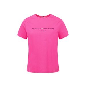 Tommy Hilfiger Curve Tričko  noční modrá / pink / bílá
