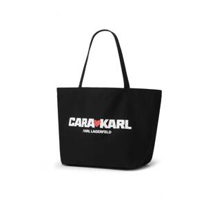 KARL LAGERFELD x CARA DELEVINGNE Nákupní taška  červená / černá / bílá
