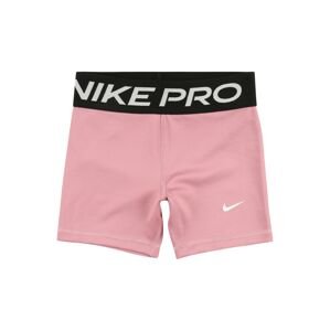 NIKE Sportovní kalhoty  pink / černá / bílá