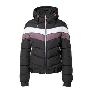 Superdry Zimní bunda 'SPIRIT'  černá / pink / bílá