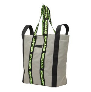 MADS NORGAARD COPENHAGEN Nákupní taška 'Bel One'  světle šedá / svítivě zelená / černá