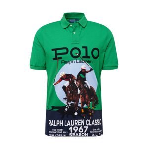 Polo Ralph Lauren Tričko námořnická modř / šedá / zelená / černá