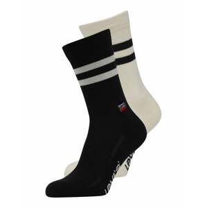 LEVI'S Ponožky  černá / bílá