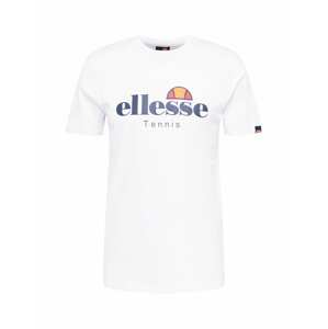 ELLESSE Funkční tričko 'Dritto'  bílá / marine modrá / oranžový melír