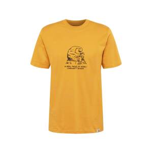Carhartt WIP Tričko  zlatě žlutá / černá