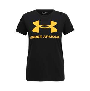 UNDER ARMOUR Funkční tričko zlatě žlutá / černá